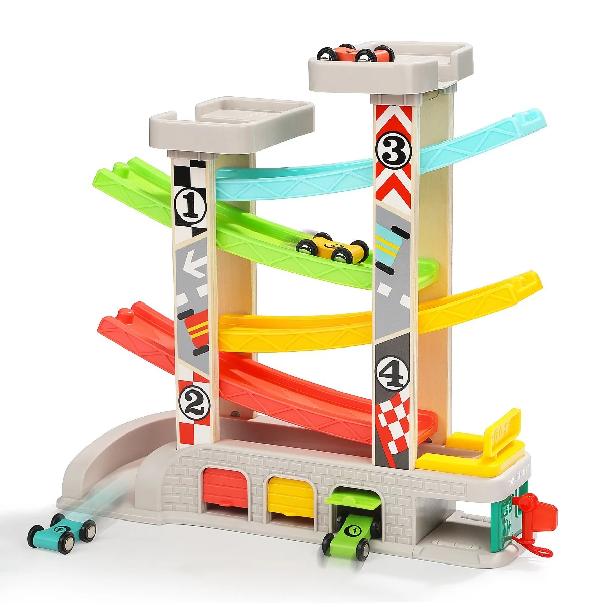 

TOPBRIGHT 1-2 a Year of Age Early Education Children'S Educational Camera Track hua xiang che Boy Toy Car Baby Toy Car