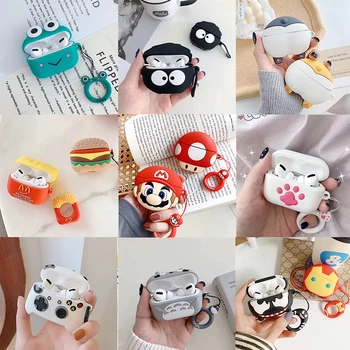 

Cute Earphone Case For Airpods Pro Case Silicone Butt Cat Cartoon Headphone Earpods Cover For Apple Air pods Pro 3 Case Bags