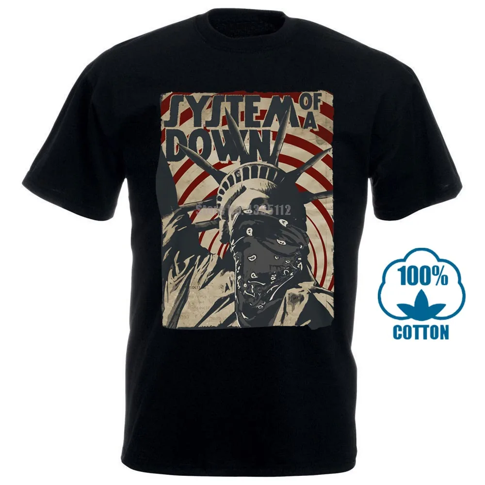 Мужская футболка Liberty Bandit system Of A Down забавная футболка Новинка Женская футболка