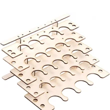 HOT-DIY деревянная стойка для краски, подставка для краски, держатель для бутылки с чернилами, органайзер, пигментная полка, кронштейн для картин, кисти, апертура 44