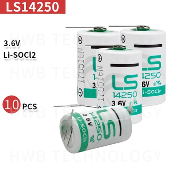 

10pcs/lot New Original SAFT LS 14250 LS14250 1/2 AA 1/2AA 3.6V 1250mAh PLC Lithium Battery With Pins Free Shipping