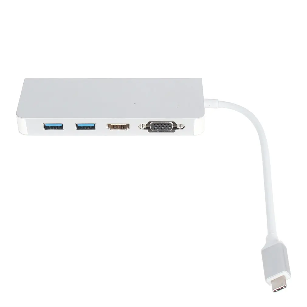 Многофункциональный конвертер TYPE-C RJ45 Gigabit PD TF безопасный цифровой конвертер концентратор USB 3,0 для iPhone для MacBook