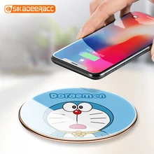 Беспроводное зарядное устройство Qi для samsung Galaxy S6 Edge S7 Edge S8 S9 Plus Note 8 с быстрой зарядкой и милым рисунком для iphone 8 Plus X SF47