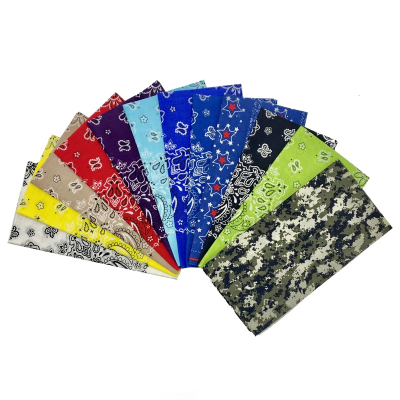 barbour scarf mens kerchief Bandana Unisex Hip Hop Black Hair Band Neck Scarf Sports Headwear Wrist Wraps Head Square Scarves Handkerchief bufanda man scarf