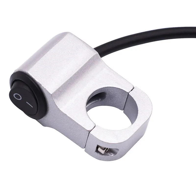 12V 10A переключатели на руль мотоцикла алюминиевый сплав кулисный переключатель Блокировка фар переключатель 2 провода