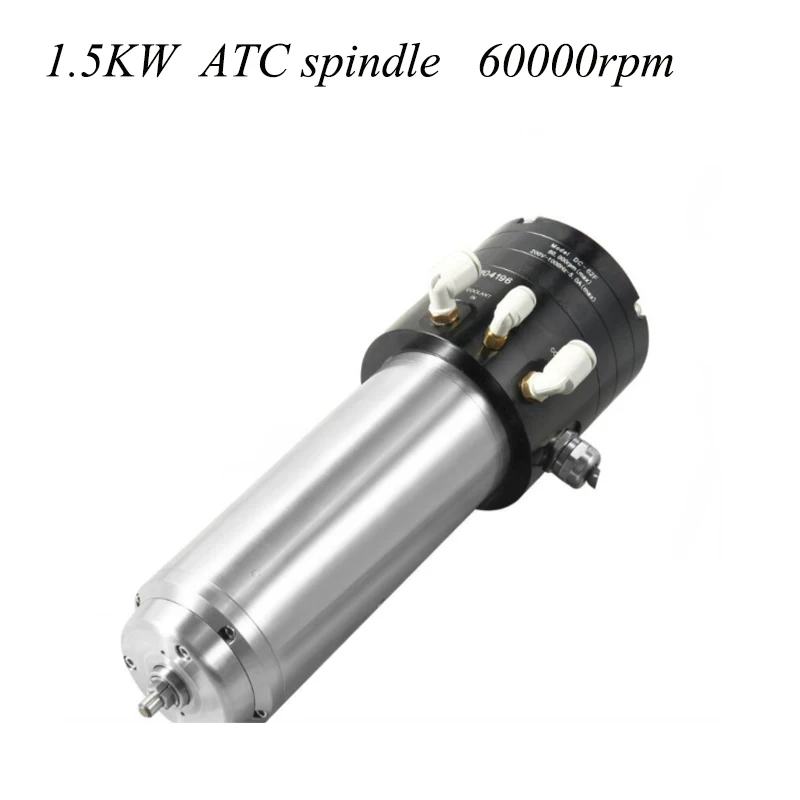 

1.5kw 1.8kw ATC spindle 62mm 60000rpm high precision Carving machine spindle for Zirconium, Chrome-cobalt and Titanium