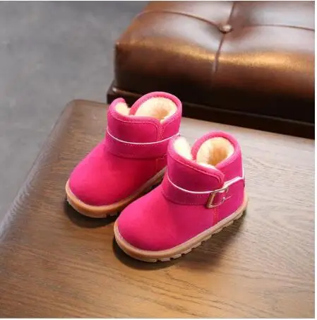 

Brand Girls Warm Boots Winter Children Shoes Ankle Boots Shoes Kids Snow Boots Children's Plush Warm Shoes