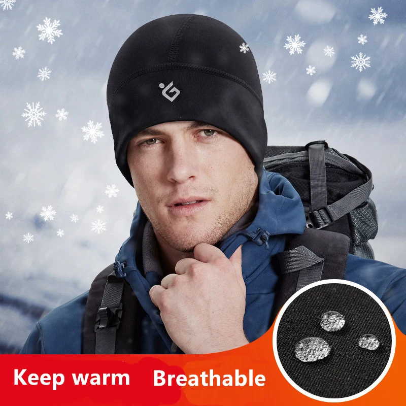 

Winter Autumn Outdoors Ski Beanie Hats for Men and Women Riding Warm Sets Windproof Waterproof Thick Velvet Cold Caps Run W113