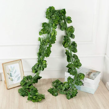 

12Pcs Artificial Ivy Garland Leaf Vines Plants Greenery Hanging Fake Plants for Wedding Backdrop Arch Wall Jungle Party