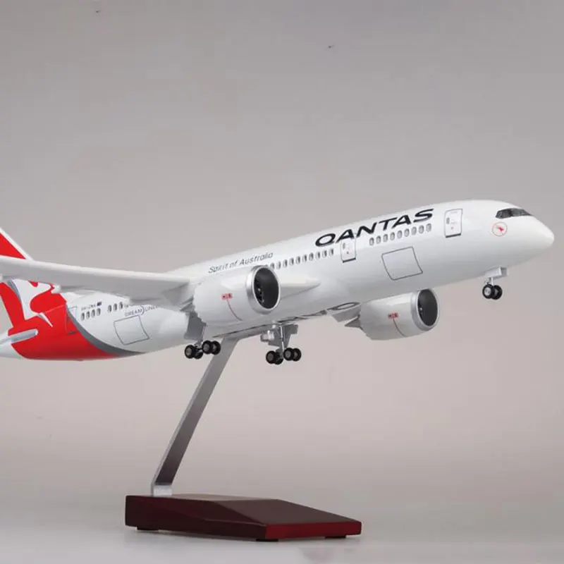1/130 масштаб Ограниченная серия 47 см самолет Boeing B787 Dreamliner самолет QANTAS Airways авиакомпания модель светильник на колесах
