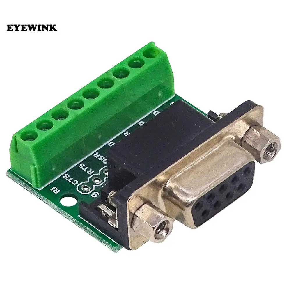 Female/Male RS232 to Terminal Block Connector Module 485 DB9 Adapter Board 