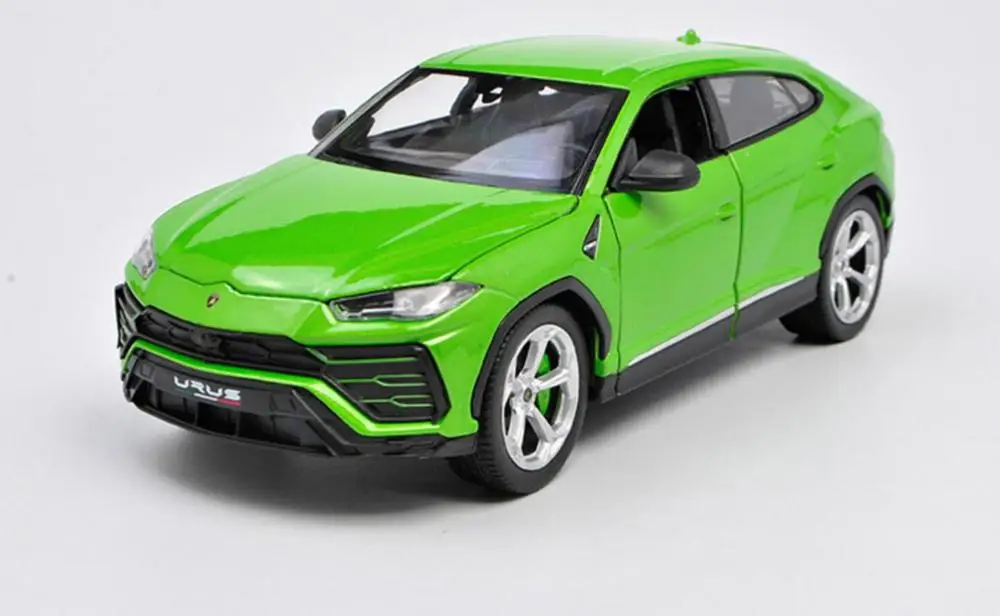 Welly 1/24 1:24 Lamborghini Urus внедорожник автомобиль внедорожник литье под давлением модели дети мальчики девочки дети день рождения игрушки - Цвет: Green