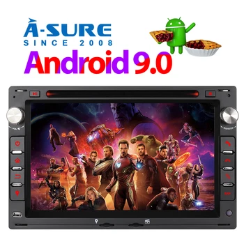 

A-Sure Car Multimedia 2 Din Android 9.0 Car Radio Stereo DVD GPS Navigation For Volkswagen VW Passat b5 BORA T5 GOLF 4 BT DAB+