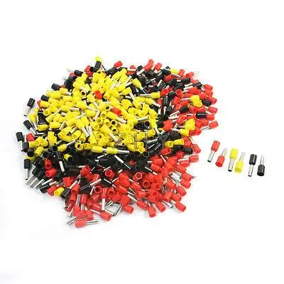 

14AWG Cable Assorted Color Pre Insulate Ferrules Wiring Connectors E2508 570Pcs