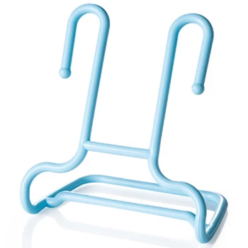 

10Pcs/Set Multi-Function Shelf Drying Rack Shoe Rack Stand Hanger Shoes Hanging Storage Wardrobe Organizer-Blue