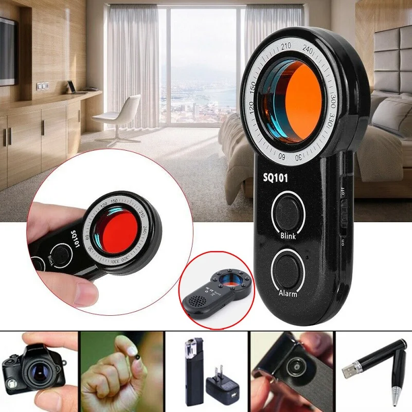 Spy Camera bug search ghost detector full arrange hidden camera mini camera spy camera RF GPS GSM tracker spy things finder
