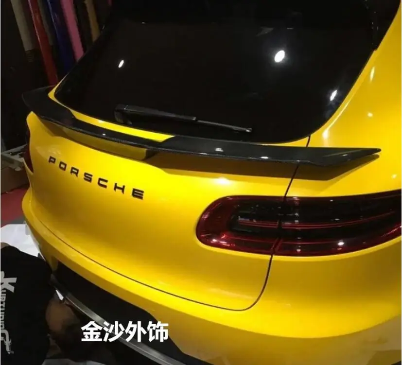 ABS/углеродного волокна заднее крыло багажника выступ Спойлеры подходит для Porsche Macan