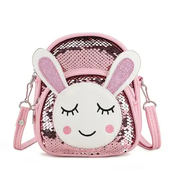 

Cute Children Kids Rabbit Ears Sequin Backpack School Bag Rucksack Kindergarten Girls Lovely Backpack