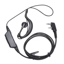 FULL-G форма наушник гарнитура Ppt для 2 Pin Kenwood для Puxing Quansheng Weierwei Wouxun двухстороннее радио