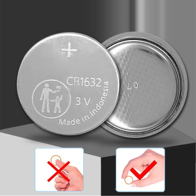 Nuova Batteria Adatta Per Cr1620 Cr1632 Cr2025 Cr3032 Telecomando Per Auto 3V Con Batteria Di Linea Con Spina Installazione Facile
