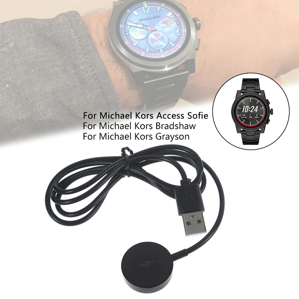 Watch Charger for Michael Kors Access Sofie Grayson Bradshaw Charging Cable Dock Smartwatch Power Supply Stand
