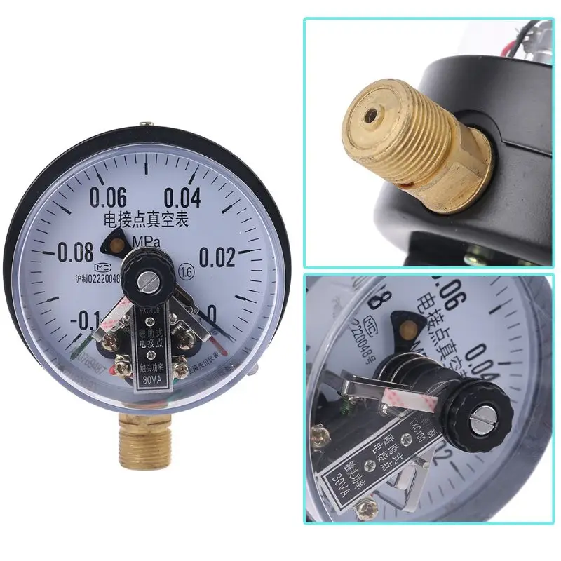 Manomètre de compresseur d'air numérique ac220 v 0-1MPA, sortie relais -  AliExpress