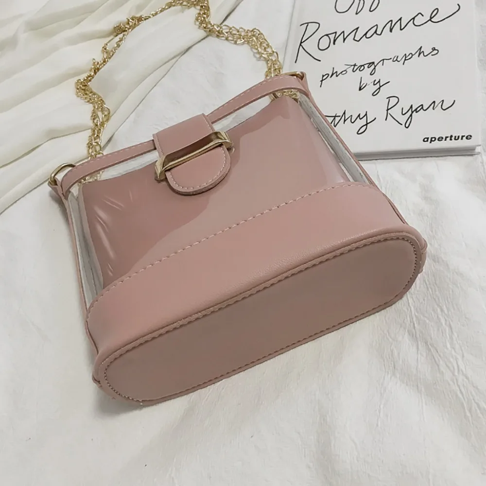 Crossbody сумка-мешок прозрачный дикая Сумка-почтальон, сумка через плечо, модные сумки для женщин женские сумки из натуральной кожи прозрачный пакет