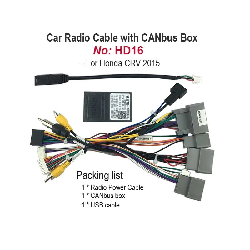Car Radio Cable With Canbus Box Connector Socket Power Wiring Harness