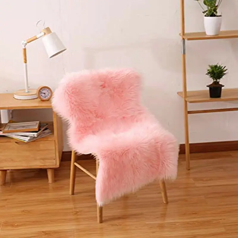 Новые мягкие мохнатые коврики Нескользящие Коврики для спальни пушистый мягкий искусственный мех коврик из овчины домашний декоративный коврик