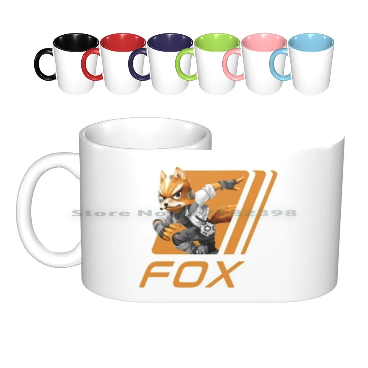 Semplice Smash. Tazze In Ceramica Volpe Tazze Da Caffè Tazza Da Tè Al Latte 20Xx Super Smash Bros Brother Fox Falco Sheik Canadian Ssb Sbb Sbbm