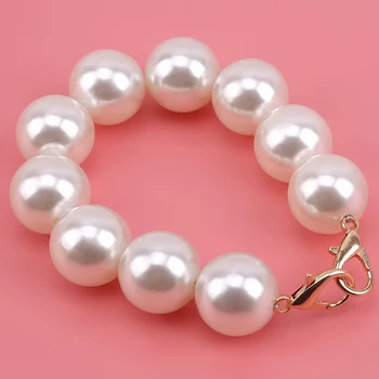 

Beaded Short Bags Straps 2020 New Short Shoulder Belt Purse Handle Diy Chain Bag Accessories Imitation Pearl Bag Part Acrylic