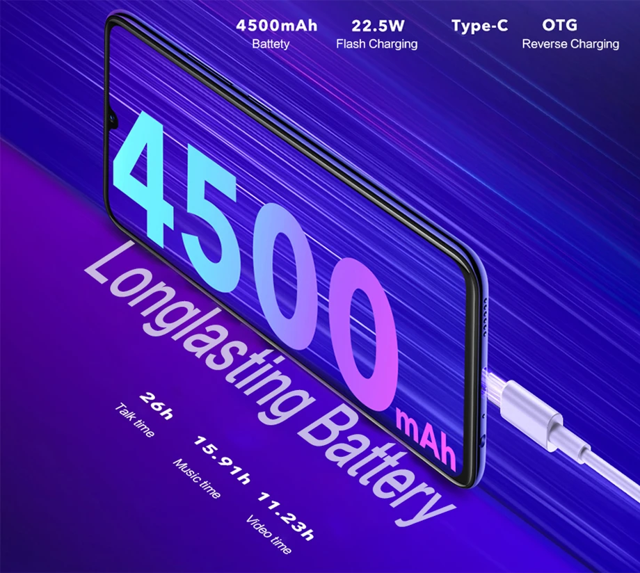 Vivo Z5 SuperAmoled экран мобильный телефон Snapdragon 712 Android 9 48MPTriple камера 4500 мАч батарея экран FringerPrint