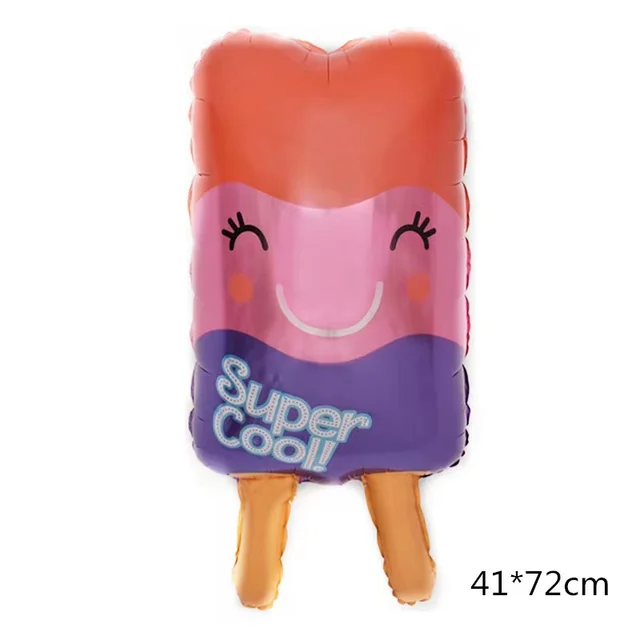 32Inch Donut Digital Foil Balloon Fruit Ice Cream Helium Balloon Birthday Party Decoration Kids Toy Sweet Digital Balloon Showe as picture