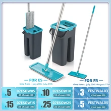 Швабра для мытья пола, швабра с ведром, ручная уборка, бытовой кухонный инструмент для мытья пола, ведро для швабры Швабра для мытья пола, швабра с ведром, ручная уборка, бытовой кухонный инструмент для мытья пола, ведро для швабры