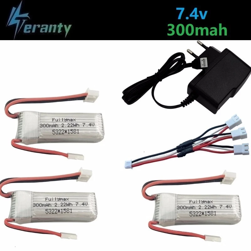 7 4 V 300mAh Li Po батарея для WLtoys F959 RC Дрон запасные части XK DHC 2 A600 A700 A800 A430 2.22Wh v зарядное