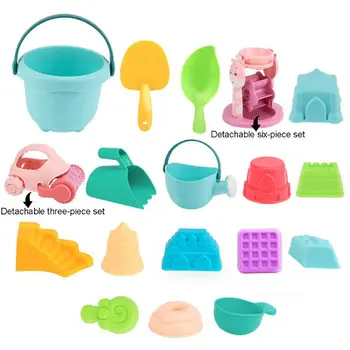 

2020 New Drop Shop. 18/25 Pcs Beach Toys with Storage Net Bag Summer Digging Sand Play Set for Child