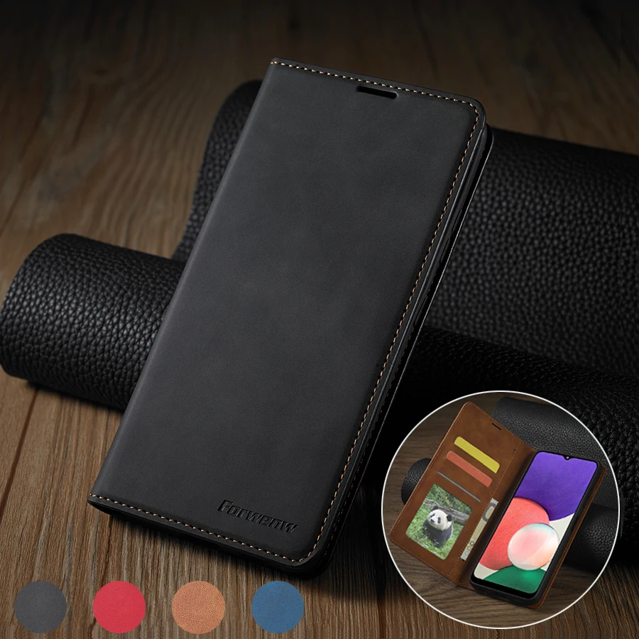 

For Samsung Galaxy A50 Magnetic Clamshell Galaxy A50 Anti-drop Samsung A50S Wallet Leather Flip Galaxy A30S Business Phone Case