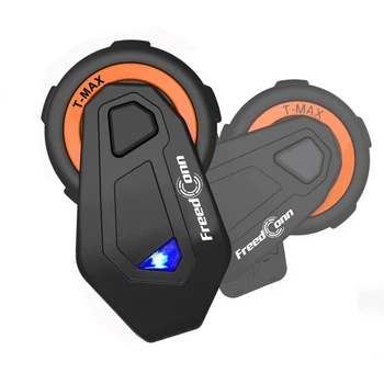 

2PCS Motorcycle Helmet Intercom Headset 1000M 6 Riders Group Talk System T-max bluetooth headset