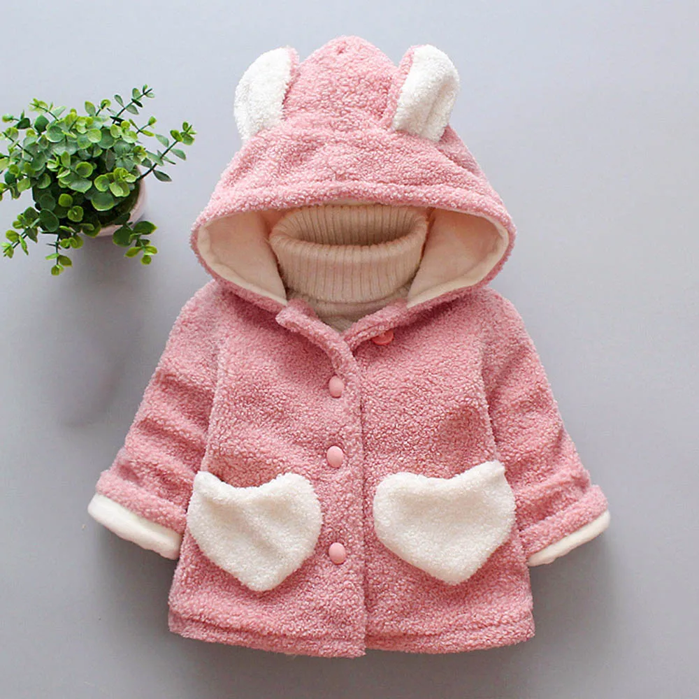 Amya Baby/осенне-зимние Бархатные Пальто и куртки для девочек; теплое пальто с капюшоном для маленьких девочек; одежда для детей; детский зимний комбинезон