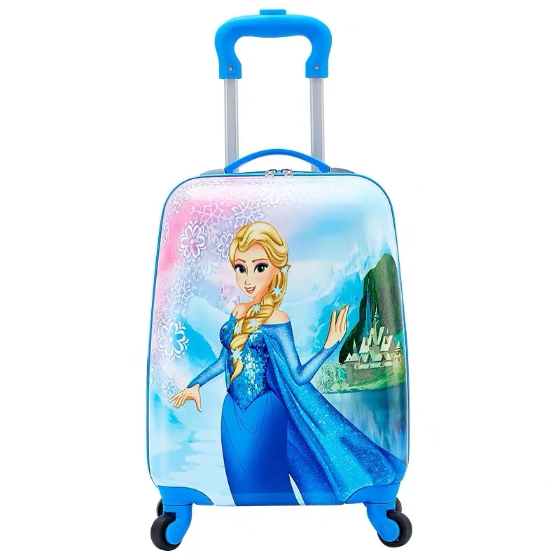 18 дюймов Детский чемодан на колесиках для путешествий багаж сумка для переноски на чемодан на колесиках кабина багаж на ролликах для детских подарков с персонажами из мультфильмов
