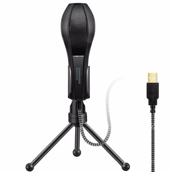 

Professional Condenser Microphone Computer USB Port Studio Recording Microphone With Tripod For Computer Laptop Voice Podcasting