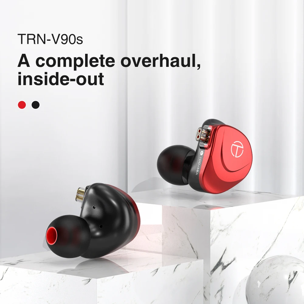 TRN V90s 1DD+5BA Hybrid Driver In Ear Earphone