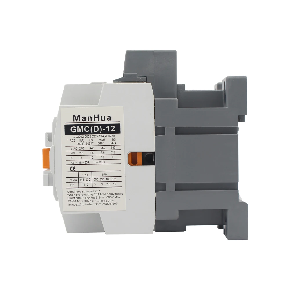 Manhua 3-х фазный генератор с GMC-12 Управление токовой защиты Напряжение Электрический магнитный контактор переменного тока