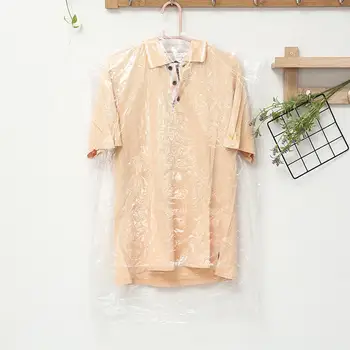 

2.2 Silk Clothes Dust Cover Garment Suit Transparent Bag Wardrobe Dustproof Hanging Garment Plastic Coat Bag Storage G7B8