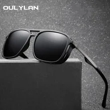 Oulylan, ультралегкие, TR90, поляризационные солнцезащитные очки, мужские, водительские, оттенки, мужские, Ретро стиль, солнцезащитные очки для мужчин, Spuare, очки, UV400
