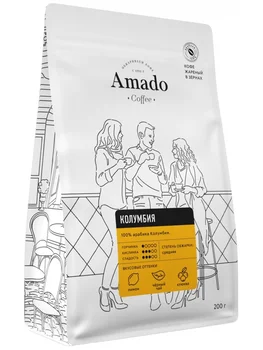 

Coffee Amado "Colombia", in grains, 200 gr