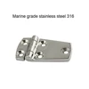 2PCS 316 Stainless Steel Boat Short Side Hinge With 5 Holes 57mm 70mm Heavy Duty Marine Short Side Hinges 4