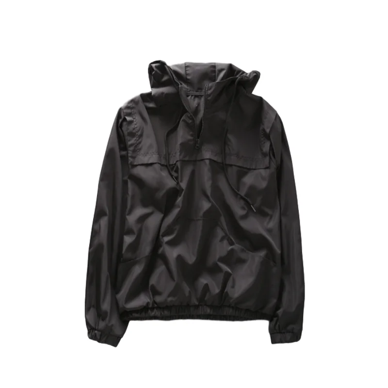 

2020 Autumn Winter Women's Windproof Loose Hooded Pullover Long Sleeve Waterproof Jackets Female