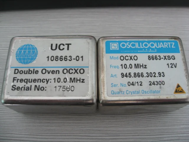 Used OCXO 8663-XS 10MHz Constant Temperature Crystal Oscillator 12V Sine Wave