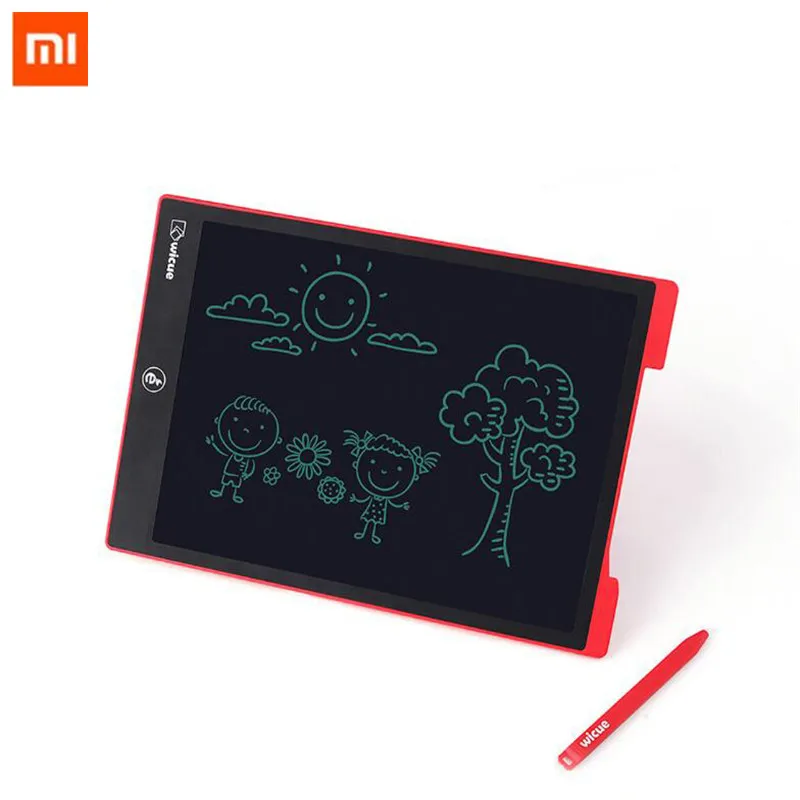 12 дюймов/10 дюймов Xiaomi Mijia Wicue ЖК-дисплей для рукописного ввода на планшете доска Электронный рисунок Imagine графический планшет для детского офиса - Цвет: 12 inch red